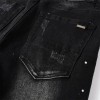 #845 amiri jeans white splash ink jeans black