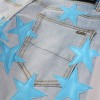 #856 Amiri blue Star patches jeans blue