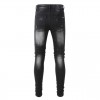 #845 amiri jeans white splash ink jeans black