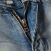#848 Amiri black patch jeans blue