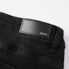 #841 Amiri pink patch jeans black