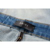 #833 Amiri green trellis jeans blue