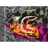 Bape Half Camo Tiger & Shark Hoodie Purple Gray