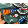 BAPE Color Camo Shark Wide Full Zip Double Hoodie GRAY/GREEN