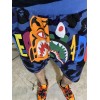 Bape x ReadyMade Shark Tiger Shorts Blue Camo