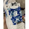 Bape Sta Sneaker Camo Sta blue on White Men Women (US5-US12)