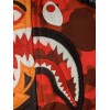 BAPE Color Camo Tiger Shark Half Full Zip Hoodie