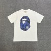Bape Blue A Bathing Ape Camo Logo T-Shirts Black