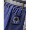 Chrome Heart Pocket Embroidery Logo Shorts (Black/Purple)