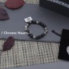 CH Obsidian & 925 Silver Ball Bracelet