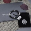CH Obsidian & 925 Silver Ball Bracelet