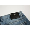 [Best Quality] CH Black Leather Crosses Patch Denim Jeans