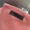 Fog Fear of God essentials flocking logo hoodie pink
