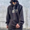 Fear of God Essentials SS22 Knit LS Polo Iron Hoodie Black Beige