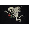 Gallery dept the rose skull tee distressed t-shirt black