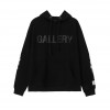 Gallery Dept black fonts fire hoodie (Black/Navy Blue/Green)