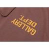 Gallery Dept inverted letters hoodies (black/brown)