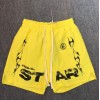 Hellstar nylon shorts black yellow
