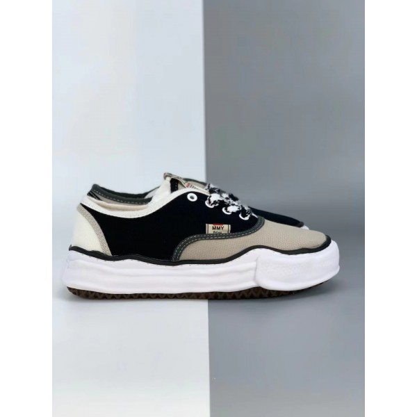 MMY/Maison Mihara Yasuhiro Original Sole Canvas Low Shoes Black/White