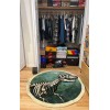 Kith x The American Museum of Natural History Disnosaur Round Rug Green