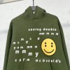 CPFM yellow laugh face hoodie green