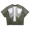 Kapital Reversible Skeleton Distressed T-Shirt