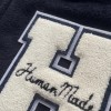 Human Made H Embroidered Logo Wool Baseball Jacket Navy Blue