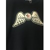 Palm angles x M** Collab wings tee black white