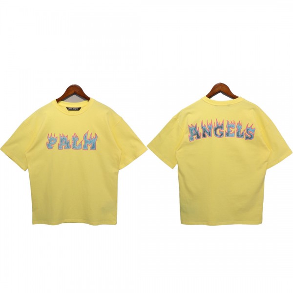 Palm Angels Fire Letters T-Shirts 3 Colors