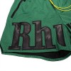 Rhude leather lettering patch mesh shorts 4 colors