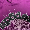 Sp5der Spider Web Hoodie Pants Tracksuit Purple