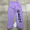 Sp5der 555555 Spider Web Purple Hoodie/Pants Tracksuit