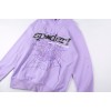 Sp5der 555555 Spider Web Purple Hoodie/Pants Tracksuit
