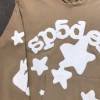 Sp5der Stars Khaki Hoodie Pants Tracksuit