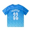 Trapstar monogram football jersey blue