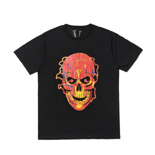 Vlone Fire Skull Tee T-shirt Black
