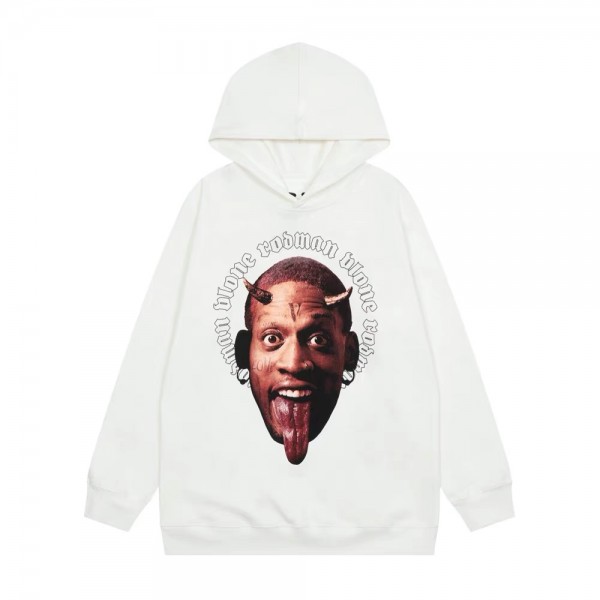Vlone x Rodman tongue sticking out hoodie